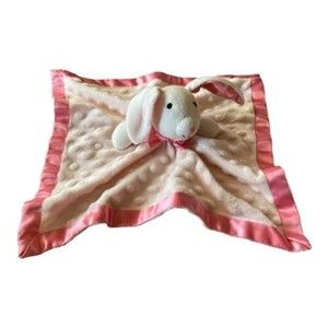 Ashton Drake Galleries Pink Bunny Plush Lovey Security Blanket Satin Trim